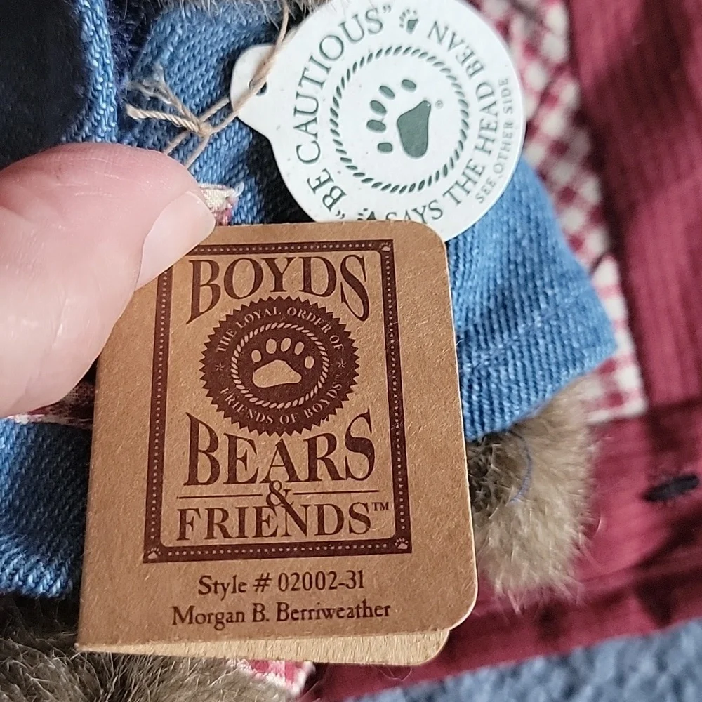 Boyds Bears & Friends stuffed Morgan B. Berriweather and blanket. Like new.